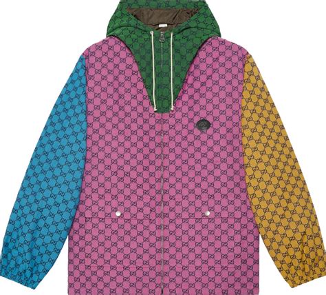 gucci multicolour jacket|Gucci technical jackets for men.